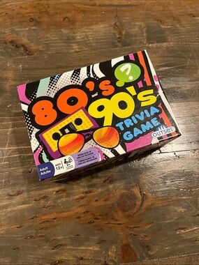 Outset 80's & 90's Trivia Game - Colorful Retro Design
